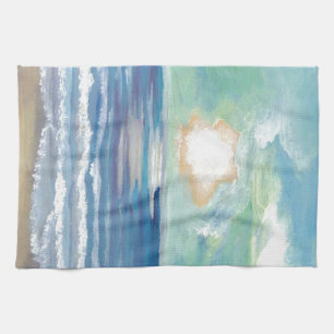 Beach Sunset Ocean Sea Surf Sun Gifts Tea Towel