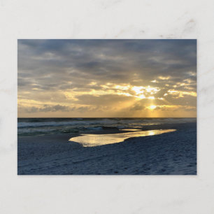 Beach Sunset Original Travel Photography Postcard