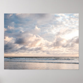 Beach Sunset Photo in San Diego, California Poster