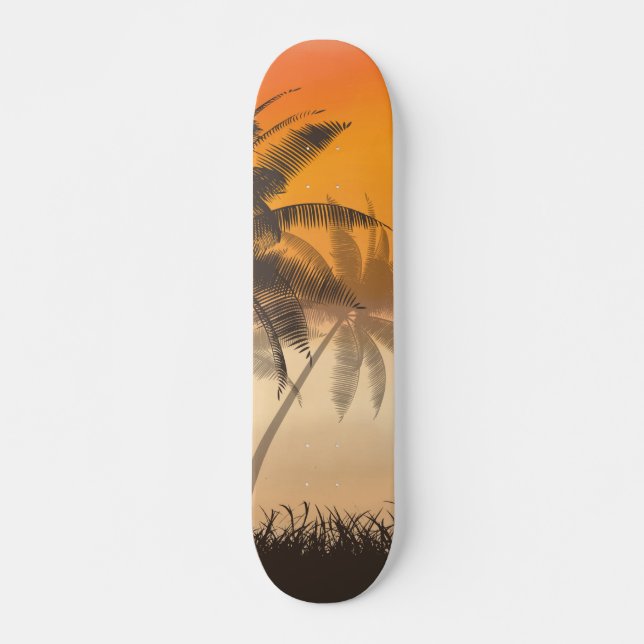 Beach Sunset Skies Skateboard (Front)