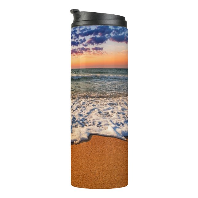 Beach Sunset  Thermal Tumbler (Rotated Right)