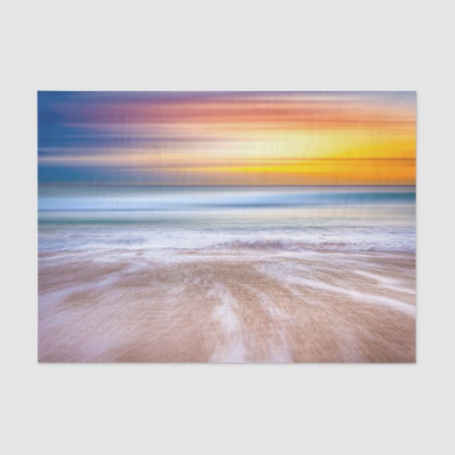 Beach Sunset Tissue Paper (Front)
