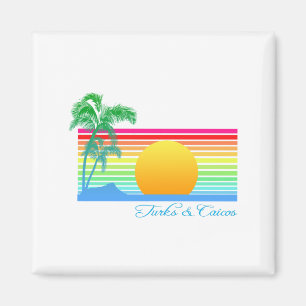 Beach Sunset Turks Caicos Magnet