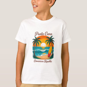 Beach Sunset Vacation Trip Punta Cana Dominican Re T-Shirt