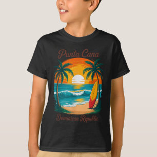 Beach Sunset Vacation Trip Punta Cana Dominican Re T-Shirt
