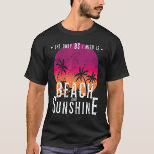 Beach Sunshine Ocean Tropical Hello Summer T-Shirt