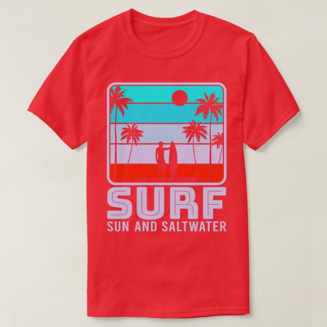 Beach Surfing Kitesurfing Wakeboarding Surfer 23 T-Shirt (Design Front)