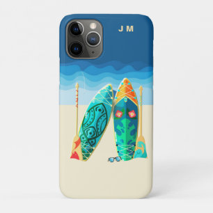 Beach Surfing Monogram iPhone / iPad case