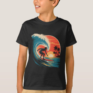 Beach Surfing Surfboard Vintage Retro Surfboarder T-Shirt