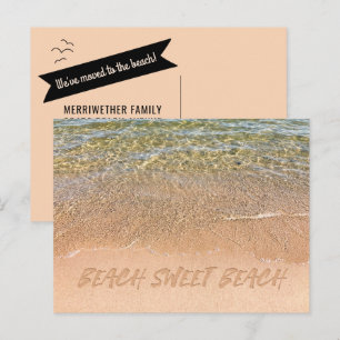 Beach Sweet Beach! Change of Address Postcards