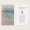 Beach Sympathy Funeral Memorial Prayer Cards