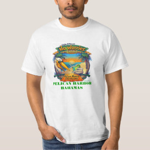 BEACH T-SHIRTS - PELICAN HARBOR- BAHAMAS