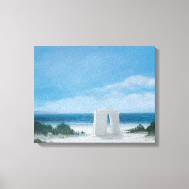 Beach Tent 2012 Canvas Print (Front)