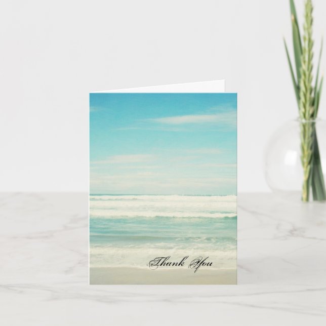 Beach Thank You Card (Front)