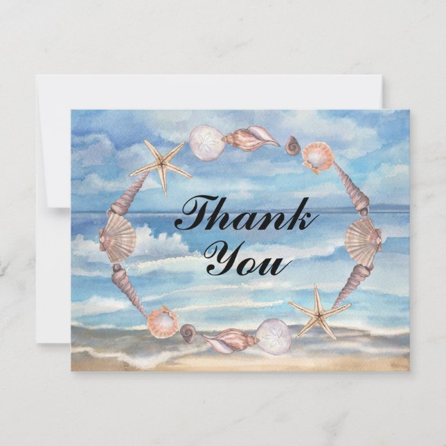 Beach Thank You Card (Front)