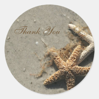 Beach Thank You Stickers