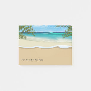 Beach Theme Coastal Office Sticky Notepads