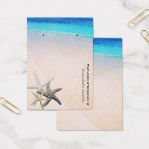 Beach Theme Earring Holder Custom Jewellery Card