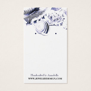 Beach Theme Earring Holder Custom Jewellery Card