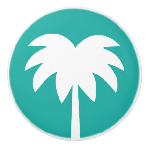 Beach theme palm tree door and drawer pull knobs