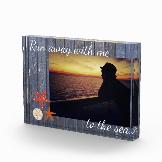 Beach Theme Photo Template Block (Right)