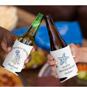 Beach Theme Retirement Party  Can Cooler