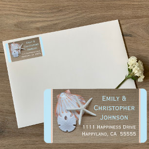 Beach Theme Return Address Labels