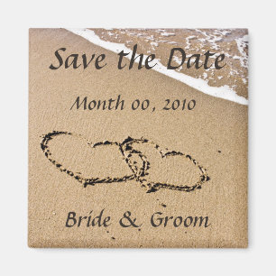 Beach Theme Save the Date Magnets