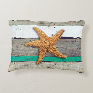 Beach Theme Starfish Wedding Rustic Decorative Cushion