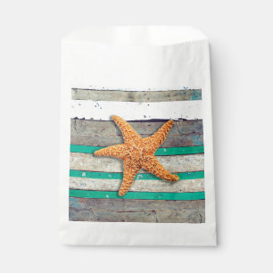 Beach Theme Starfish Wedding Rustic Favour Bags