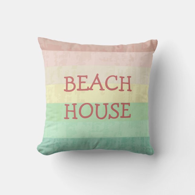 Beach Theme Throw Pillows (Front)