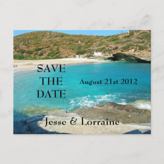 Beach Theme Wedding 2 - Save the Date Postcard