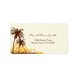 Beach Themed Address Label