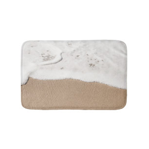 Beach themed bath mat