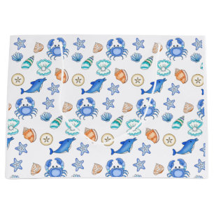 Beach Themed Birthday or Baby Shower Large Gift Bag