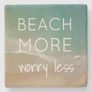 Beach Themed Coasters with Ocean Photo