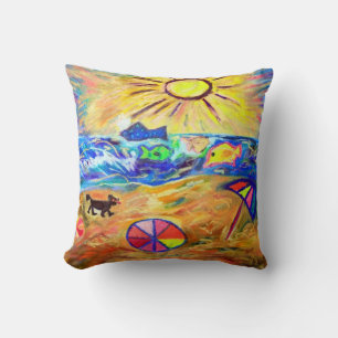BEACH THEMED DESIGNER THROW PILLOWS - HOLIDAY GIFT