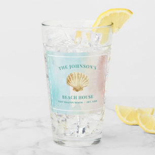 Beach Themed Glass Tumbler