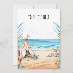 Beach Themed  Invitation