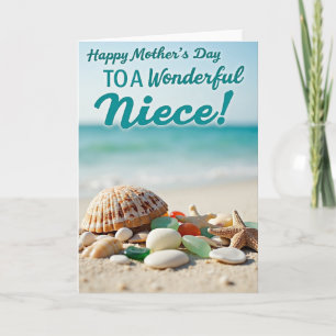 Beach Themed Mothers Day Wish Card