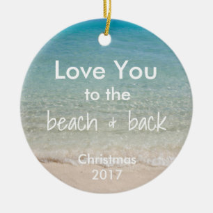 Beach Themed Ornament with Quote