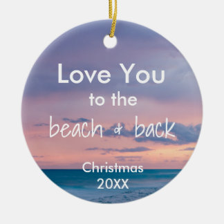Beach Themed Ornament with Quote