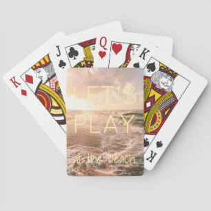 Beach Themed Playing Cards with Quote
