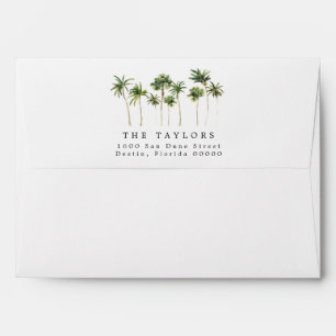 Beach Themed Return Address Envelope