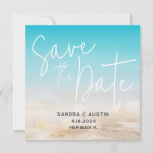 Beach-Themed Save the Date