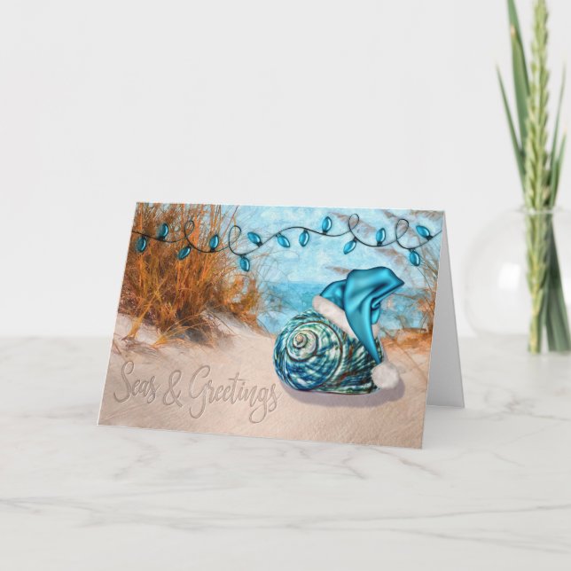 Beach Themed Seas and Greetings Holiday (Front)