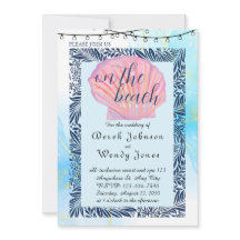 Beach-Themed Wedding Invitation