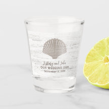 Beach Themed Wedding Wood Grain