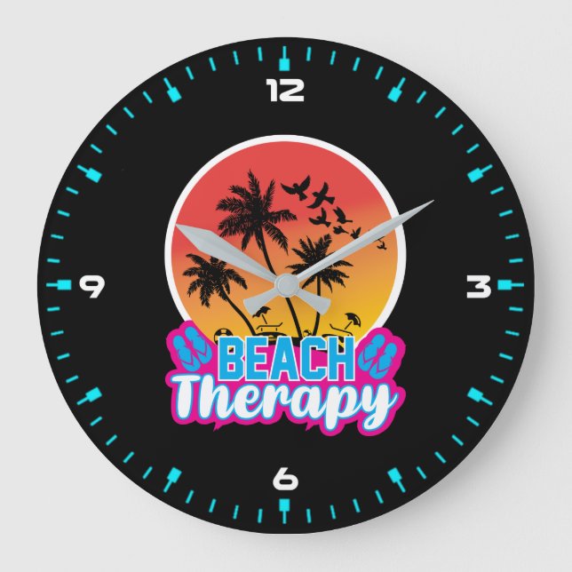 Beach Therapy-18920 Large Clock (Front)