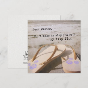 BEACH THERAPY 5.25 x 5.25 card